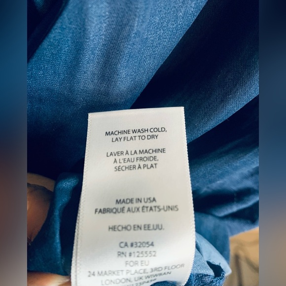 Anthropologie DOLAN Faux Wrap Navy Long Sleeve Top. Size XL. SKU 48 - Picture 5 of 10